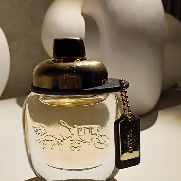 Coach Gold & Black Perfume with Signature Coach Tag - Picture 2 of 5